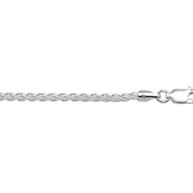 10.16113 zilveren vossenstaart collier 45 cm