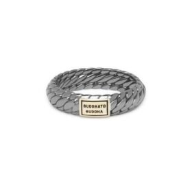 125BR SG-17.5 Ben XS ring zwart Rhodium Buddha to Buddha