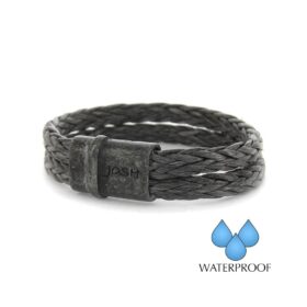 Josh armband 09257 dubbel koord grijs