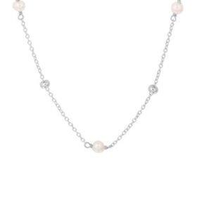 13.32316 zilveren collier pareltjes