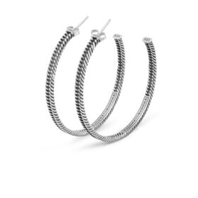 Buddha to Buddha 445 one chain hoop earrings