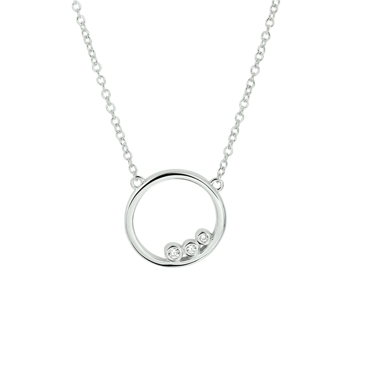 13.24969 zilver collier met hanger