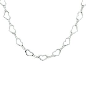 13.32128 zilveren collier hartjes