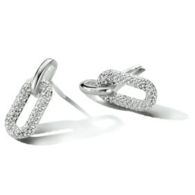 13.34476 zilveren zirkonia oorknop 18mm