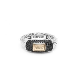 174-18 Katja ring Black Spinel Buddha to Buddha Imited