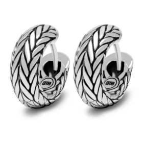 489 one - Ellen Small Earrings Silver Buddha to buddha