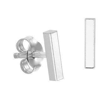 13.23178 zilveren oorknopje balkje